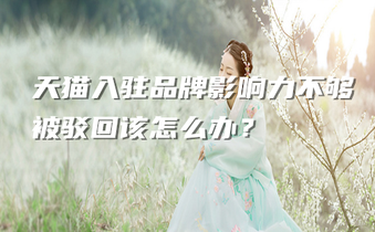 天貓入駐品牌影響力不夠被駁回該怎么辦？